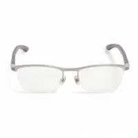 カルティエ ウッドテンプル メガネ メタル×ウッド ブラウン×シルバー 135b