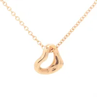 ティファニー オープンハート ミニ ネックレス 750(PG) 1.6g