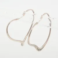 ティファニー オープンハート フープピアス 925 9.8g シルバー