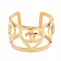 シャネル ココマーク ハート 95P バングル GP ゴールド