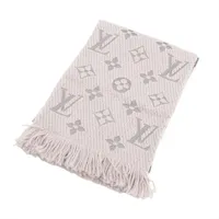 ヴィトン M74742 エシャルプ ロゴマニア GM0199 マフラー ウール×シルク グリペルル