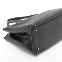 シャネル エグゼクティブ レザー トートバッグ 2.55 ブラック シルバー
