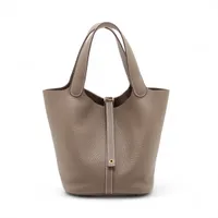 エルメス ピコタンロック22 MM トリヨンクレマンス エトゥープ ゴールド金具 K:2025年