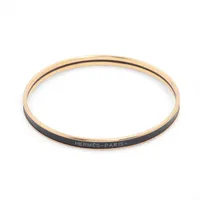 エルメス ユニ バングル GP ゴールド×ネイビー