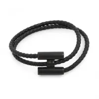 エルメス トゥルニ トレッセ ブレスレット GP×レザー ブラック