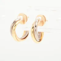 カルティエ トリニティ ピアス 750(YG×PG×WG) 3.6g
