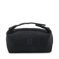 エルメス ブリッド ア ブラックPM キャンバス ネイビー シルバー金具
