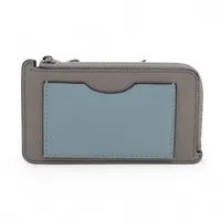 ロエベ アナグラム レザー コインケース グレー