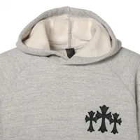 クロムハーツ パーカー コットン サイズL グレー 7-11 HOODIE バックCH