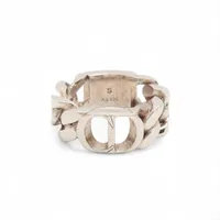 ディオール CD ICON チェーンリンク リング S 925 12.0g シルバー