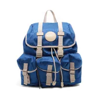 グッチ オフザグリッド ナイロンxレザー バックパック/リュック ブルー 626160