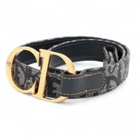 クリスチャンディオール トロッター ベルト 75 キャンバス×レザー