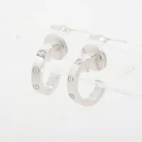 カルティエ ミニラブ ピアス 750(WG) 3.8g