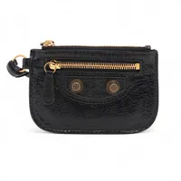 バレンシアガ レザー コインケース ブラック