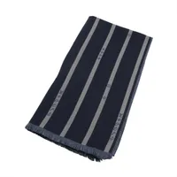 ヴィトン AO3234 ストール ウール×シルク ネイビー M77195 ストール LV バーズ