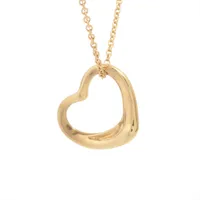 ティファニー オープンハート ネックレス 750(YG) 3.2g