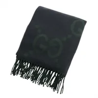 グッチ 674275 GG マフラー カシミヤ グリーン