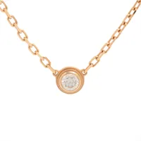 カルティエ ダムール SM ダイヤ ネックレス 750(PG) 2.8g