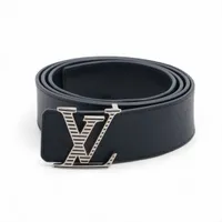 ヴィトン LVシャドウ リバーシブル BC1244 ベルト 110 レザー ネイビー