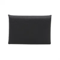 エルメス カルヴィ ヴォーエプソン カードケース ブラック シルバー金具 W:2024年