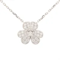 ヴァンクリーフ&アーペル フリヴォル スモール ダイヤ ネックレス 750(WG) 6.2g