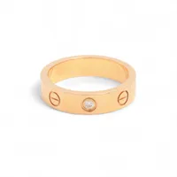 カルティエ ミニラブ 1P ダイヤ リング 750(PG) 4.1g 46