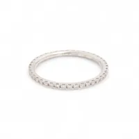 ヴァンクリーフ&アーペル フェリシテ エタニティ ダイヤ リング 750(WG) 1.1g 50