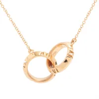 ティファニー アトラス X クローズド インターロッキング ネックレス 750(PG) 5.8g