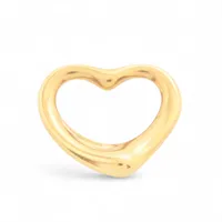 ティファニー オープンハート ネックレストップ 750(YG) 5.4g