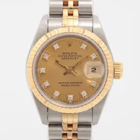 ロレックス レディ デイトジャスト 69173G SS×YG SS×YG AT シャンパン文字盤