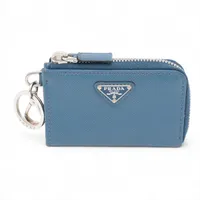 プラダ サフィアーノ 2TT085 レザー コインケース ブルー