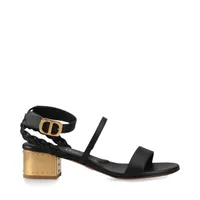 クリスチャンディオール DIOR EGEE レザー サンダル 35.5 レディース