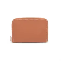 エルメス ジップアンゴー エバーカラー コインケース ゴールド シルバー金具 W:2024年