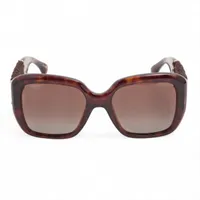 シャネル 5512-A ココマーク サングラス プラスチック ブラウン ツイード