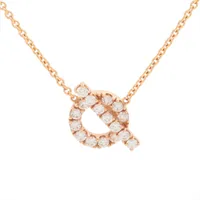 エルメス フィネス ダイヤ ネックレス 750(PG) 4.2g D0.46