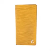 ヴィトン エピ ポルトフォイユブラザ M25800 イエロー ロングウォレット RFID反応あり