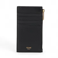セリーヌ ロゴ レザー フラグメントケース ブラック