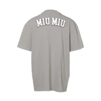 Miu Miu x Disney 19-year Cotton T-shirt S Ladies' Gray MJN194 back