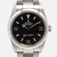 ロレックス エクスプローラーⅠ 114270 SS SS AT ブラック文字盤