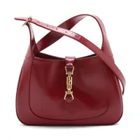 グッチ ジャッキー1961 レザー ショルダーバッグ レッド 636709