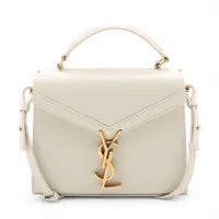 サンローランパリ カサンドラ レザー 2WAYハンドバッグ ホワイト 623930