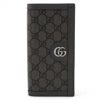 グッチ GGマーモント 456116 レザー 長財布 グレー×ピンク A3488883