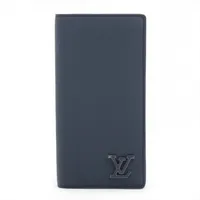 ヴィトン LVアエログラム ポルトフォイユブラザ M81810 マリーヌ ロングウォレット RFID反応有