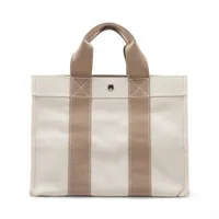 エルメス ボラボラPM キャンバス ベージュ シルバー金具