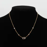 Christian Dior Clair D Lune Clerc Dee Lune Necklace GP x