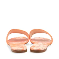 Christian Dior Dway Canvas & Leather Sandals 36 Ladies' Orange x