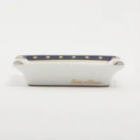 【希少限定品】エルメス 星を巡る旅展 アッシュトレイ 1999 HERMES エルメス アッシュトレイ 陶器 ネイビー×ホワイト 星をめぐる旅 Voyage