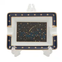 【希少限定品】エルメス 星を巡る旅展 アッシュトレイ 1999 HERMES エルメス アッシュトレイ 陶器 ネイビー×ホワイト 星をめぐる旅 Voyage