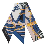 【美品】HERMESツイリー GRANDE TENUE馬の礼装　スカーフ エルメス ツイリー GRANDE TENUE 馬の礼装 スカーフ シルク ブルー
