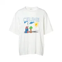 CHANEL C63126K10637 ココマーク ラインストーン Tシャツ シャネル ココマーク コットン Tシャツ M レディース ホワイト